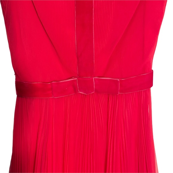 Vtg 1960’s Miss Elliette California Pink Pleated Chiffon Dress - Picture 3 of 6